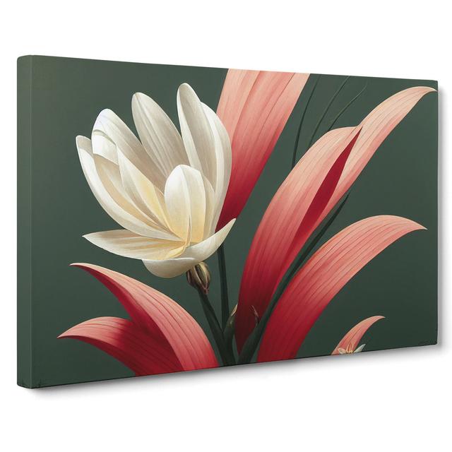 Extraordinary Flower - Wrapped Canvas Graphic Art ClassicLiving Size: 35cm H x 50cm W x 3cm D on Productcaster.