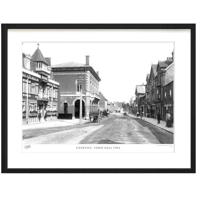 Chertsey, Town Hall 1904 by Francis Frith - Single Picture Frame Print The Francis Frith Collection Size: 60cm H x 80cm W x 2.3cm D on Productcaster.