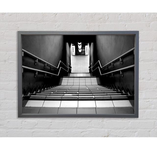 Subway Stairs Framed Print Bright Star Size: 84.1cm H x 118.9cm W x 3.3cm D on Productcaster.