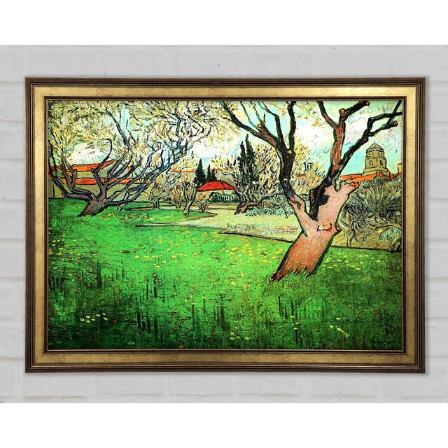 Vincent Van Gogh View Of Arles With Flowering Tree - Single Picture Frame Art Prints Marlow Home Co. Size: 84.1cm H x 118.9cm W x 1.5cm D on Productcaster.