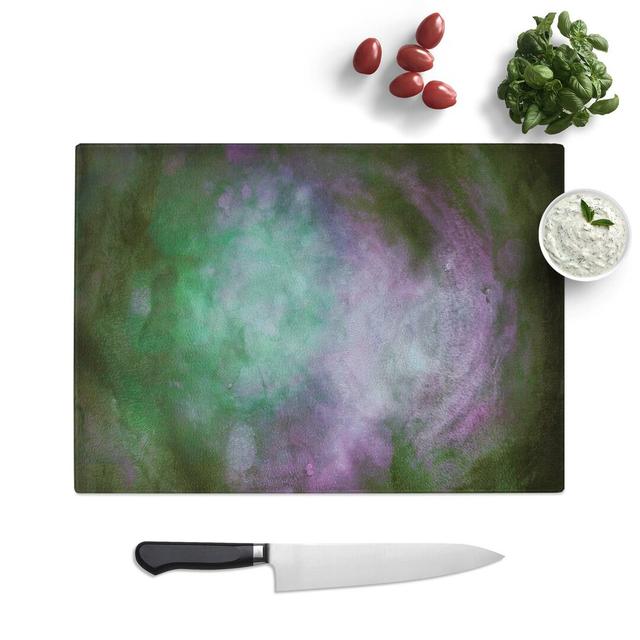 Glass Moody Thoughts in Abstract Chopping Board East Urban Home Size: 39 cm W x 28.5 cm L on Productcaster.