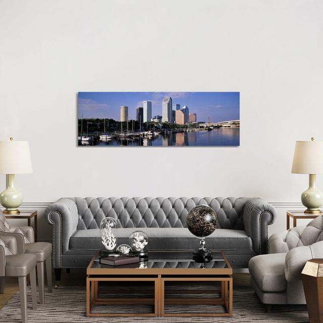 Tampa, Florida, USA by Panoramic Images - Panoramic Gallery-Wrapped Canvas Giclée on Canvas Ebern Designs Format: Wrapped Canvas, Size: 50.8cm H x 152 on Productcaster.