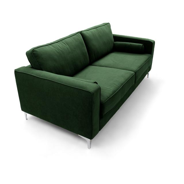 Georgio 3 Seater Sofa Canora Grey Upholstery Colour: Emerald Green on Productcaster.