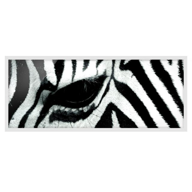 Zebra Crossing - Picture Frame Graphic Art Ebern Designs Size: 40cm H x 100cm W x 2cm D, Frame Option: White Framed on Productcaster.