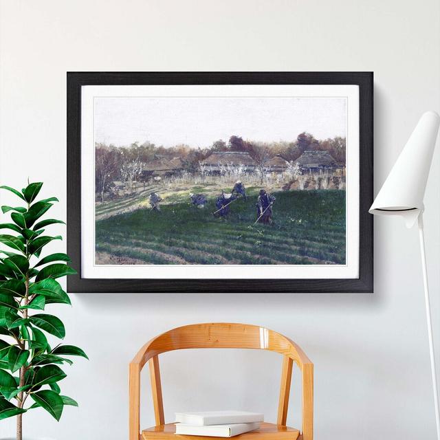 Vegetable Field by Asai Chu - Picture Frame Painting Print East Urban Home Size: 35cm H x 50cm W x 2cm D, Frame Option: Black on Productcaster.