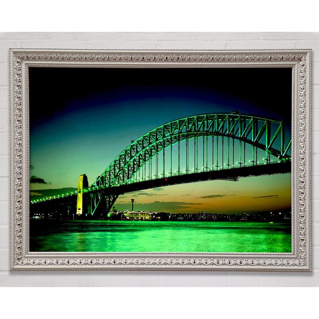 Sydney Harbour Bridge Green Cast - Print Bright Star Size: 42cm H x 59.7cm W x 3cm D on Productcaster.