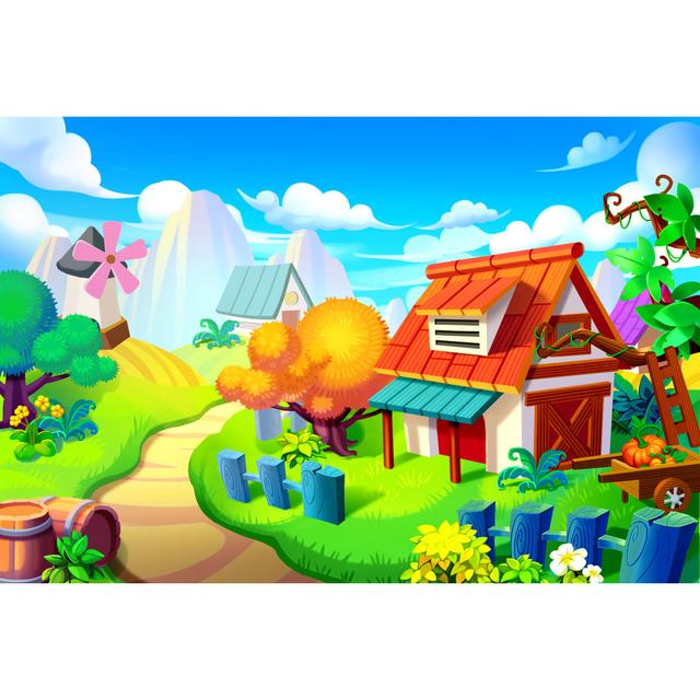 Peaceful Place in the Colourful Wonder Land by Smallartfish - Wrapped Canvas Graphic Art Brambly Cottage Size: 30cm H x 46cm W x 3.8cm D on Productcaster.