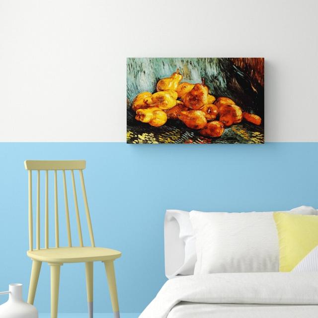 'Still Life with Pears' by Vincent Van Gogh Oil Painting Print on Wrapped Canvas East Urban Home Size: 50.8 cm H x 81.3 cm W on Productcaster.