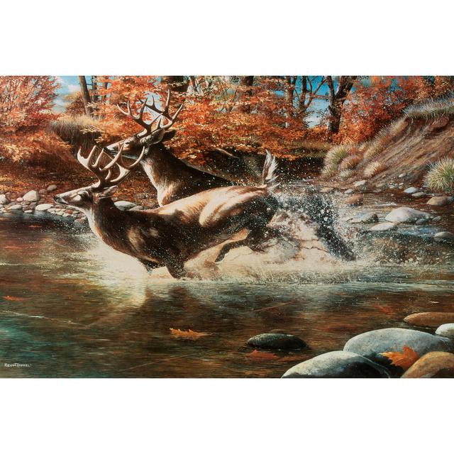 On The Run by Kevin Daniel - Wrapped Canvas Painting Alpen Home Size: 30cm H x 46cm W x 3.8cm D on Productcaster.