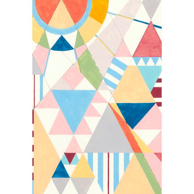 Triangles And Pyramids II by Nikki Galapon - Wrapped Canvas Art Prints Corrigan Studio Size: 91cm H x 61cm W x 3.8cm D on Productcaster.