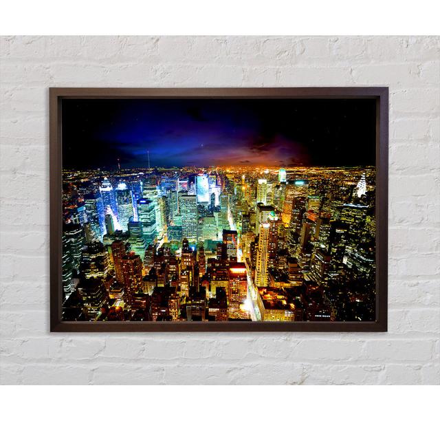 The Centre Of The Cities Energy - Single Picture Frame Art Prints on Canvas Bright Star Size: 84.1cm H x 118.9cm W on Productcaster.