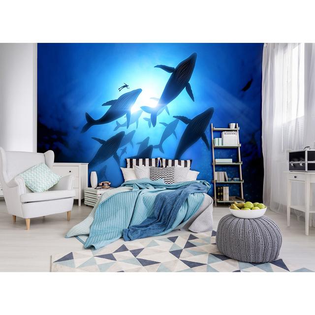 2.54m x 4.16m Shimmer Wall Mural East Urban Home Size: 254cm L x 416cm W on Productcaster.