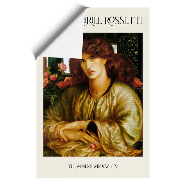 The Woman And Window by Dante Gabriel Rossetti - No Frame Painting East Urban Home Size: 59cm H x 42cm W x 0.1cm D on Productcaster.