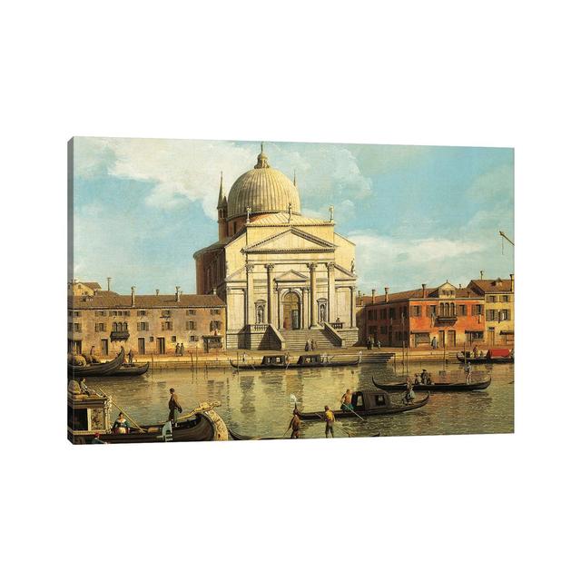 Churches of Redeemer and St James, Venice, by Canaletto - Wrapped Canvas Painting ClassicLiving Size: 30.48cm H x 45.72cm W x 1.91cm D on Productcaster.