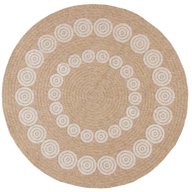 Crandell Cream Area Rug Bloomsbury Market Rug Size: Round 200 cm on Productcaster.