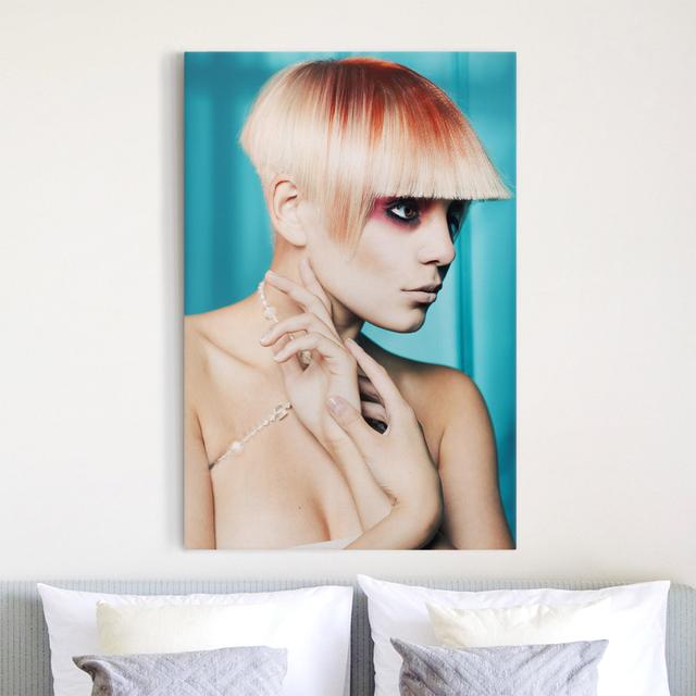 Modern Lady - Wrapped Canvas Photograph Canora Grey Size: 60cm H x 40cm W, Format: 260g/m² Canvas on Productcaster.