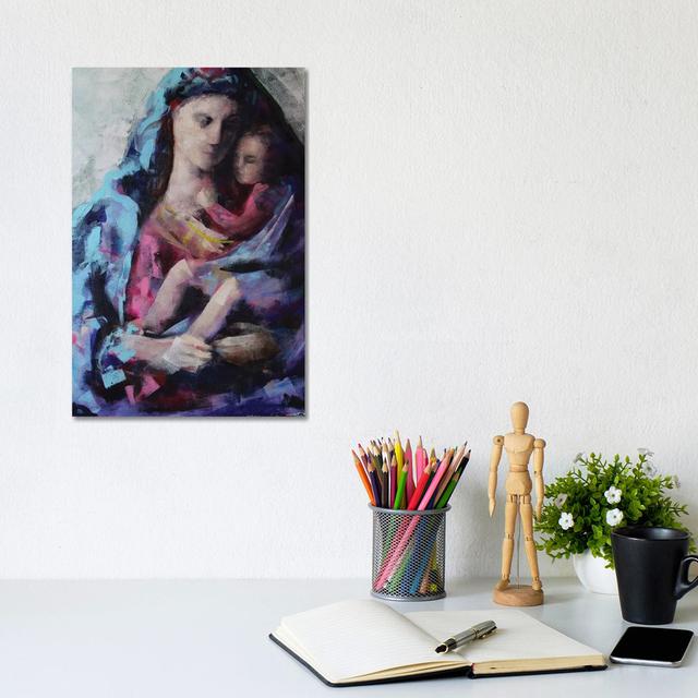 Madonna by Marina Del Pozo - Wrapped Canvas Painting ClassicLiving Size: 30.48cm H x 20.32cm W x 1.91cm D on Productcaster.