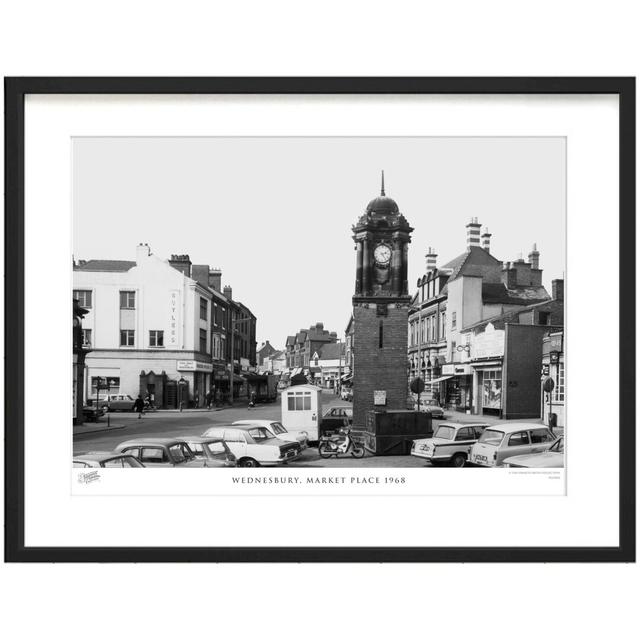 'Wednesbury, Market Place 1968' - Picture Frame Photograph Print on Paper The Francis Frith Collection Size: 45cm H x 60cm W x 2.3cm D on Productcaster.