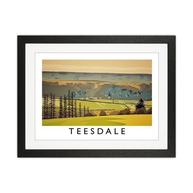 Teesdale by Richard O'Neill - Graphic Art Corrigan Studio Size: 33.5cm H x 43.5cm W x 3cm D, Format: Black Framed on Productcaster.