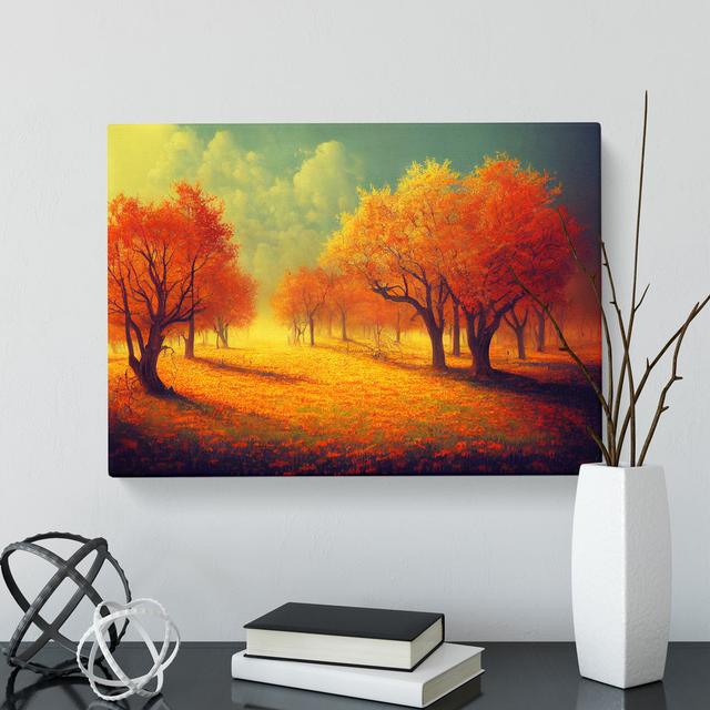 The Ultimate Autumn Forest - Wrapped Canvas Print ClassicLiving Size: 50cm H x 76cm W x 3cm D on Productcaster.