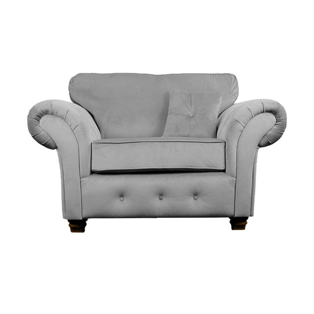 Lila 2 Seater Chesterfield Loveseat Mercer41 Upholstery Colour: Dark Grey on Productcaster.