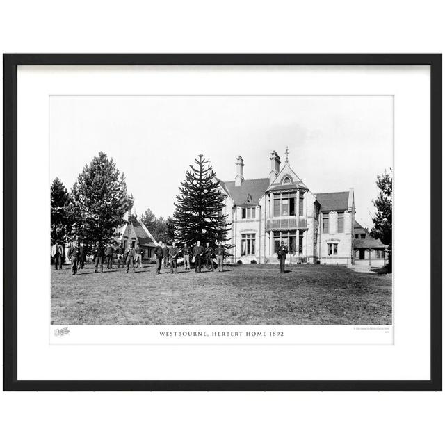 'Westbourne, Herbert Home 1892' by Francis Frith - Picture Frame Photograph Print on Paper The Francis Frith Collection Size: 45cm H x 60cm W x 2.3cm on Productcaster.