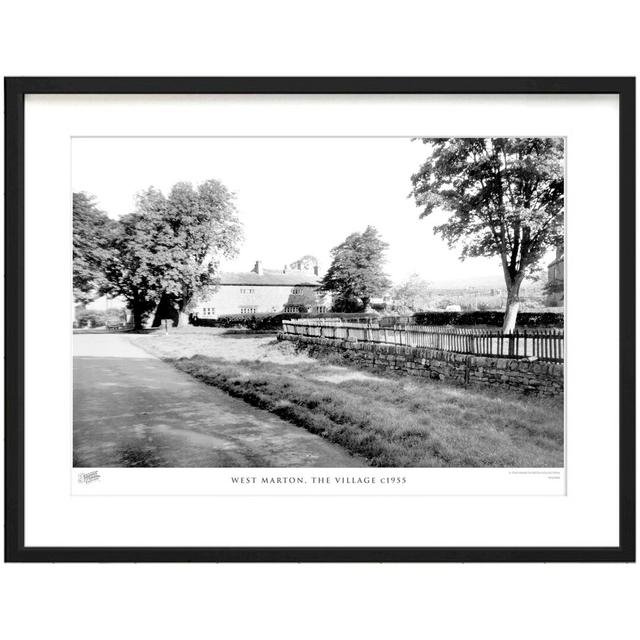 'West Marton, the Village C1955' by Francis Frith - Picture Frame Photograph Print on Paper The Francis Frith Collection Size: 28cm H x 36cm W x 2.3cm on Productcaster.