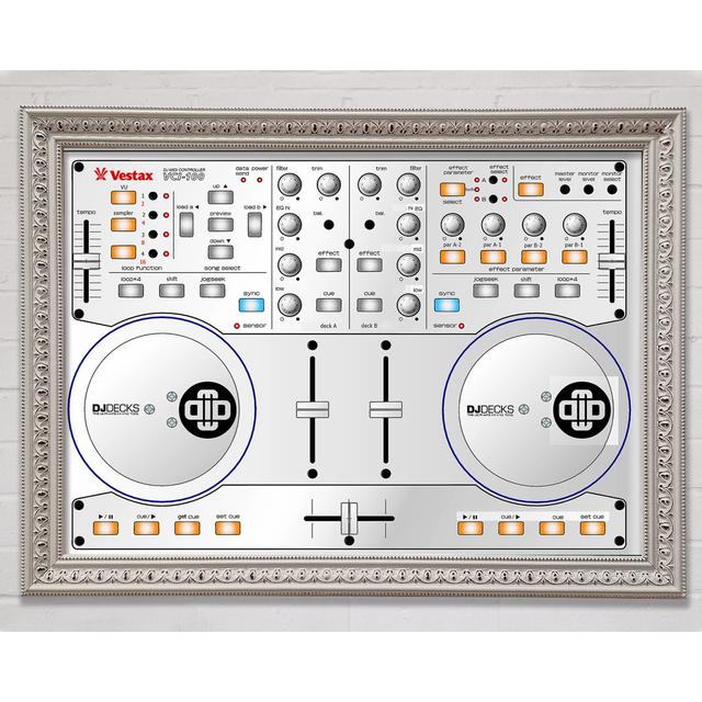 Dj Decks Framed Print Ebern Designs Size: 29.7cm H x 42cm W on Productcaster.