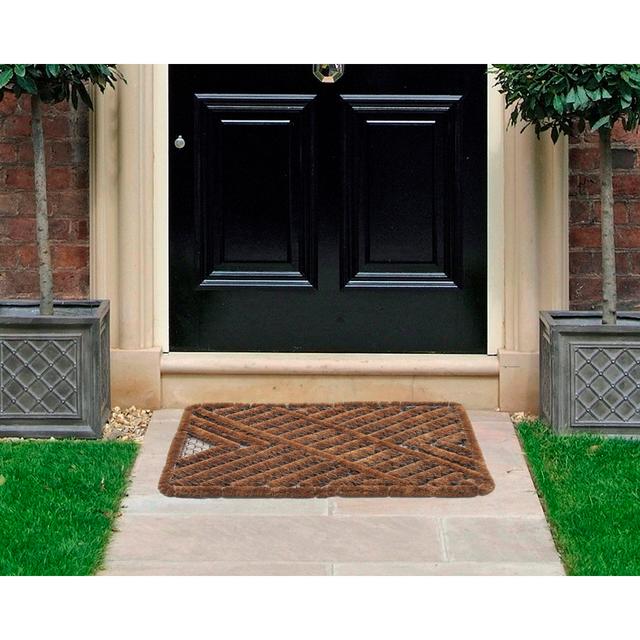 Carrizales Heart 45 x 75 cm Non-Slip Indoor Outdoor Door Mat George Oliver on Productcaster.