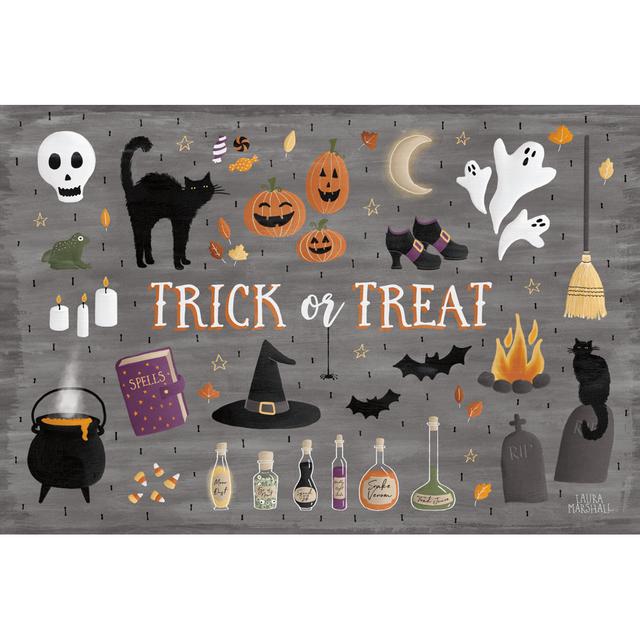 Haunted Halloween III by Laura Marshall - Wrapped Canvas Print The Seasonal Aisle Size: 61cm H x 91cm W x 3.8cm D on Productcaster.