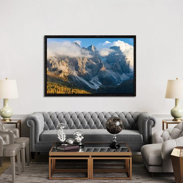 Peaks Towering Over Val Venegia. Pala Group (Pale Di San Martino) In The Dolomites Of Trentino, Italy. by Martin Zwick - Gallery-Wrapped Canvas Giclée on Productcaster.