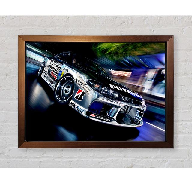 Drift Racer Framed Print 17 Stories Size: 84.1cm H x 118.9cm W on Productcaster.