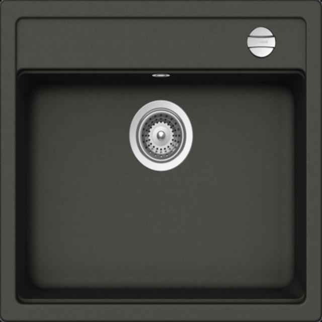 Nemo Single Bowl Inset Kitchen Sink SCHOCK Size: 49" L x 51" W x 29" H, Finish: Asphalt on Productcaster.