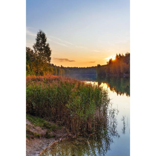 Sunset Near the Lake by Deltaoff - Wrapped Canvas Photograph Alpen Home Size: 46cm H x 30cm W on Productcaster.