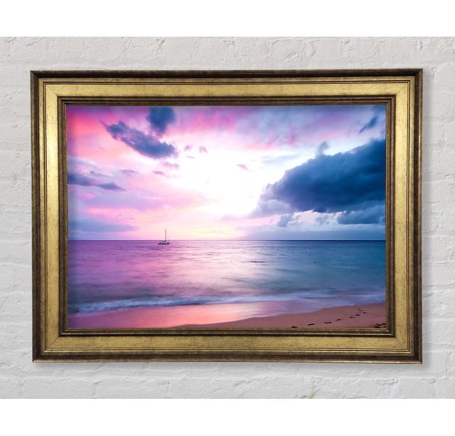 Twilight Pink Framed Print Highland Dunes Size: 29.7cm H x 42cm W on Productcaster.