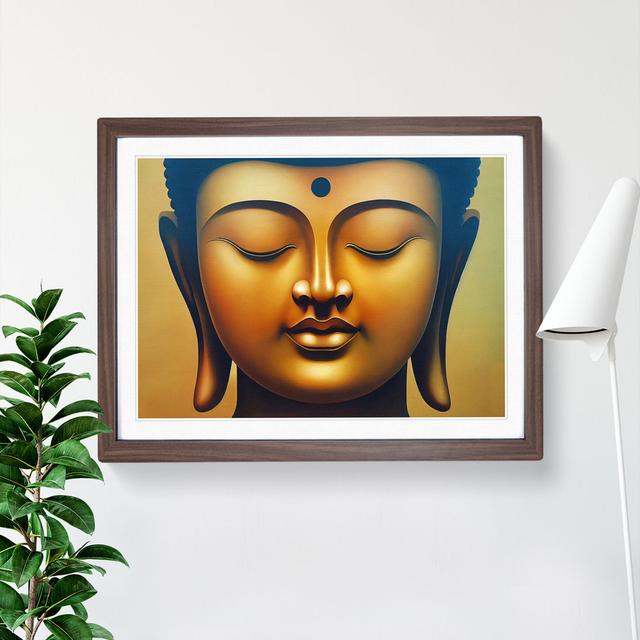 Golden Buddha Vol.1 - Picture Frame Graphic Art Latitude Vive Size: 46cm H x 64cm W x 2cm D, Format: Walnut Framed on Productcaster.