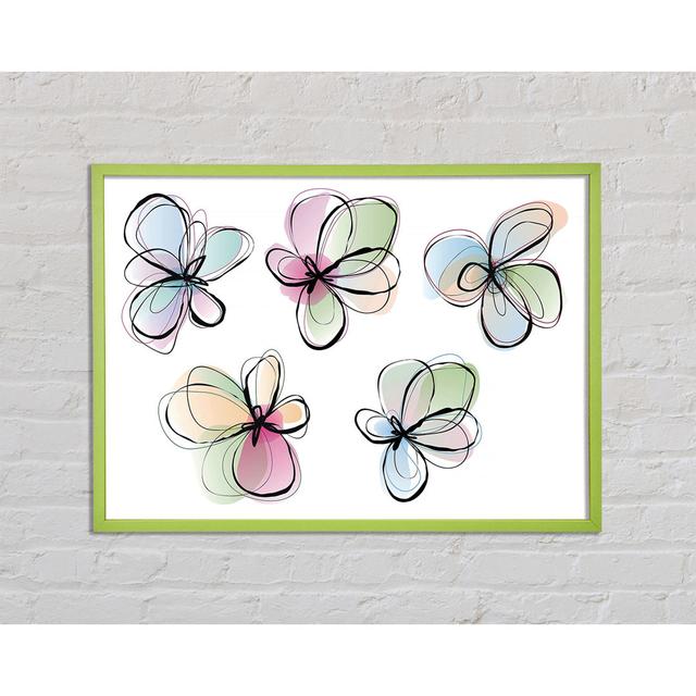 Bellwether Pastel Petal Madness - Single Picture Frame Art Prints Ophelia & Co. Size: 42cm H x 59.7cm W x 2cm D on Productcaster.