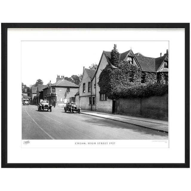 'Cheam, High Street 1927' by Francis Frith - Picture Frame Photograph Print on Paper The Francis Frith Collection Size: 60cm H x 80cm W x 2.3cm D on Productcaster.