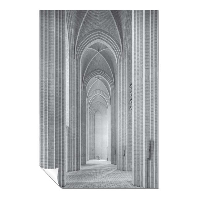 Glasbild Cloister in the Grundtvig Kirke East Urban Home Größe: 60 cm H x 40 cm B, Format: Glas on Productcaster.