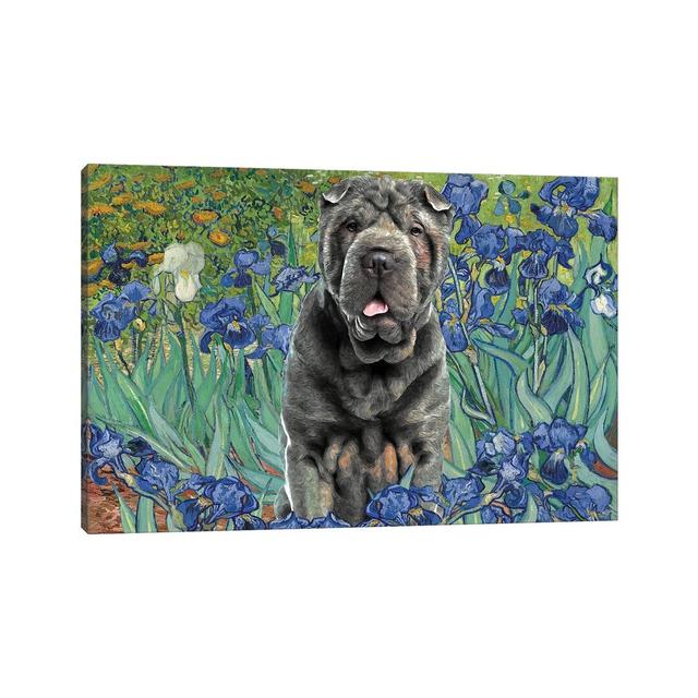 Shar Pei Irises - Wrapped Canvas Graphic Art ClassicLiving on Productcaster.