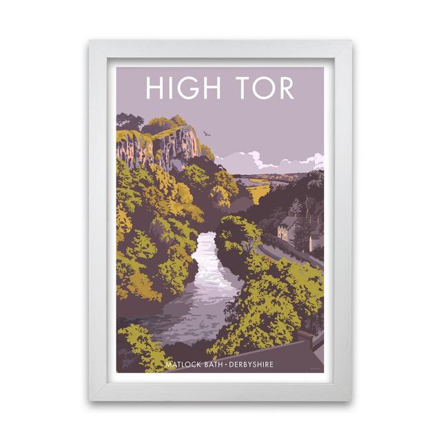 'Derbyshire High Tor' Graphic Art East Urban Home Size: 29.7 cm H x 21 cm W x 5 cm D, Frame Options: White on Productcaster.