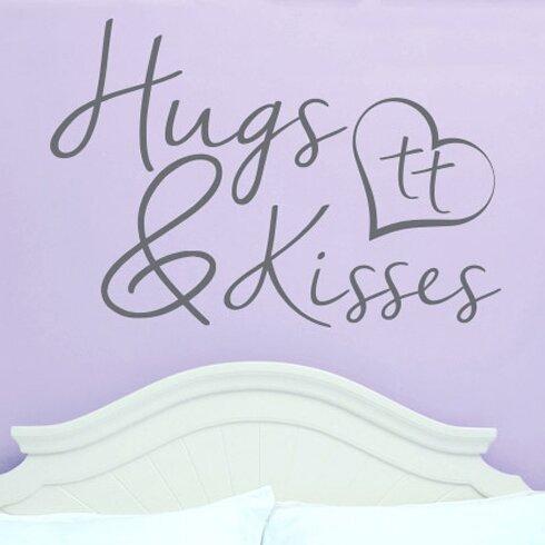 Hugs and Kisses Wall Sticker East Urban Home Colour: Grey on Productcaster.