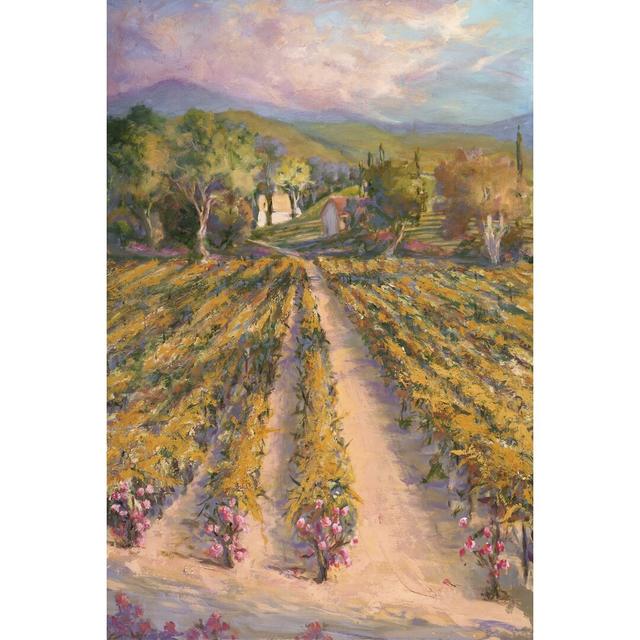 Tranquil Wine Country II by Debbie Kiggins - Wrapped Canvas Painting Rosalind Wheeler Size: 30cm H x 20cm W on Productcaster.