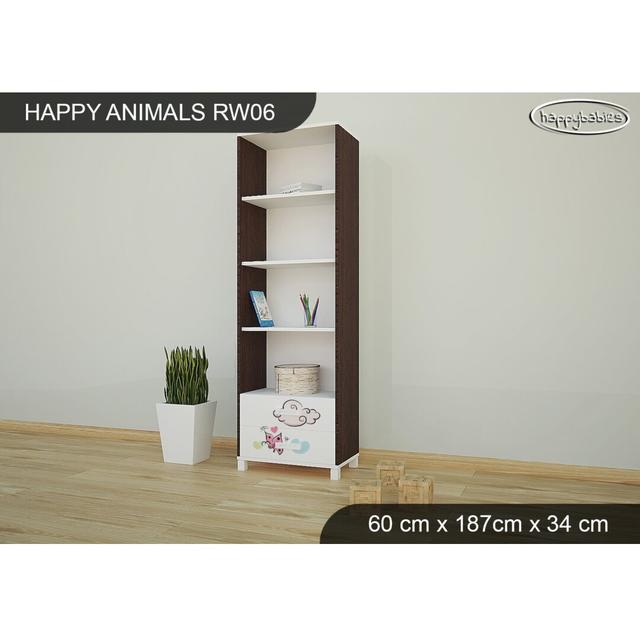 187cm H X 60cm W Cube Unit Kids Bookcase Happy Babies Colour: Wenge Chestnut on Productcaster.