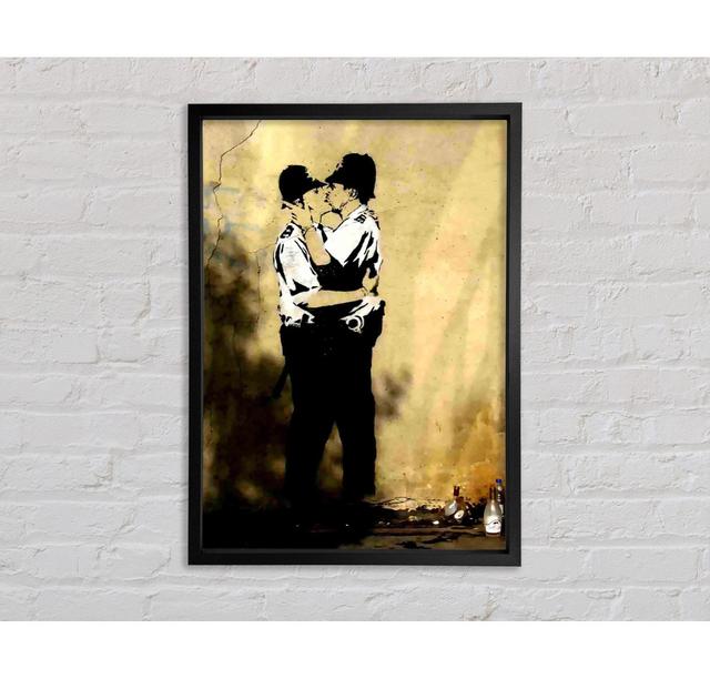 Kissing Coppers Portrait Framed Print Bright Star Size: 59.7cm H x 84.1cm W on Productcaster.