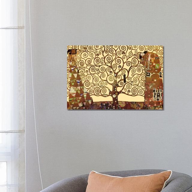 The Tree Of Life by Gustav Klimt - Painting on Canvas ClassicLiving Frame Option: Wrapped Canvas, Size: 45.72cm H x 66.04cm W x 1.91cm D on Productcaster.