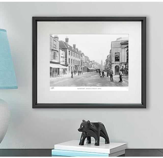 'Newport, High Street 1892' - Picture Frame Photograph Print on Paper The Francis Frith Collection Size: 40cm H x 50cm W x 2.3cm D on Productcaster.