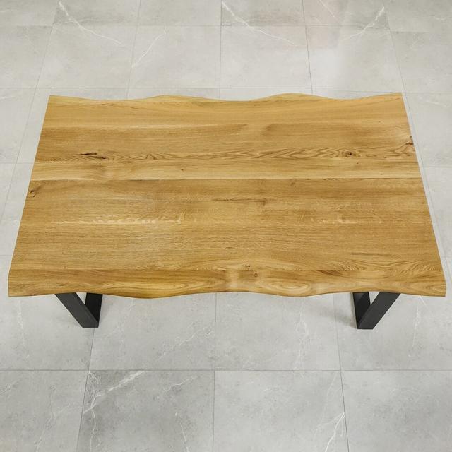 Nix Dining Table Gracie Oaks Size: H75 x L160 x W80cm, Table Top Colour: Natural Oil on Productcaster.