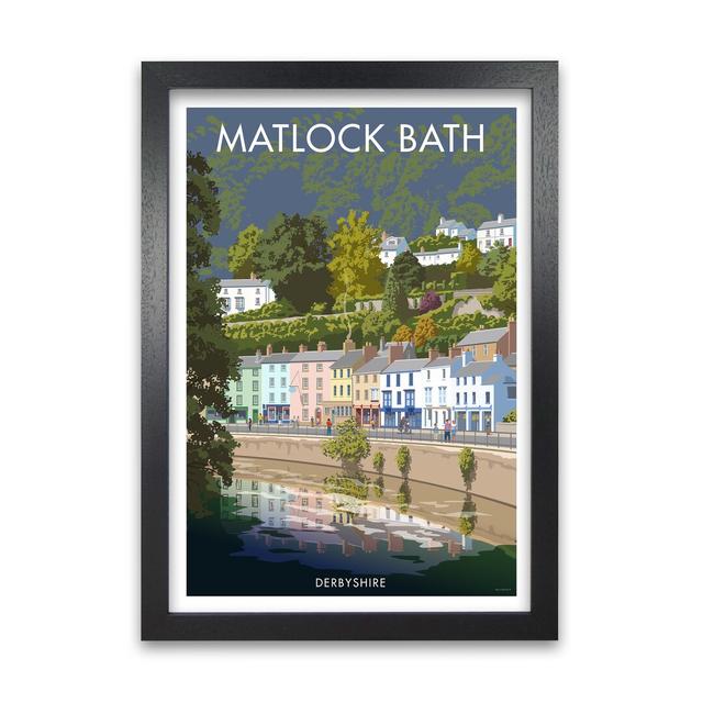 'Derbyshire Matlock Bath' Graphic Art East Urban Home Size: 42 cm H x 29.7 cm W x 5 cm D, Frame Options: Black on Productcaster.