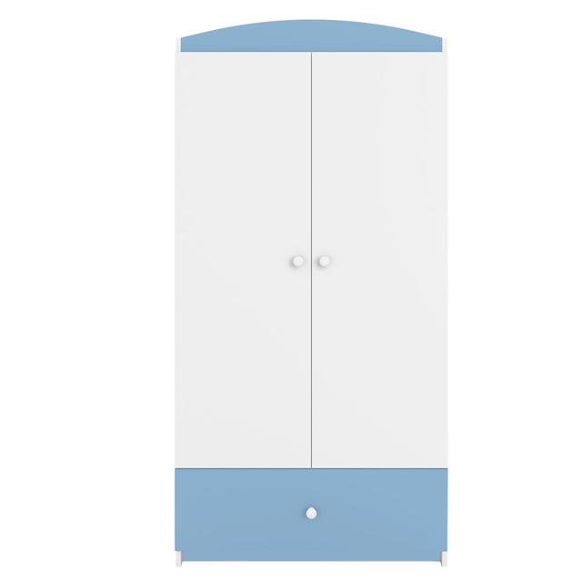 Cicero 2 Door Wardrobe Zipcode Design Colour: Blue on Productcaster.